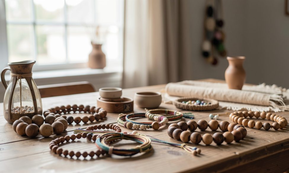 Materials related to tuning a turned wooden bead